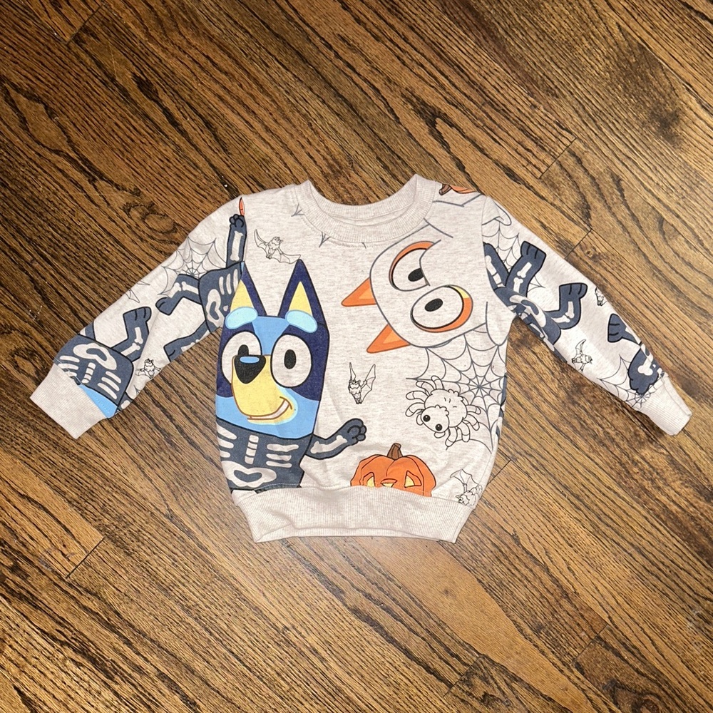 Kids Halloween Character Sweatshirt - Gray